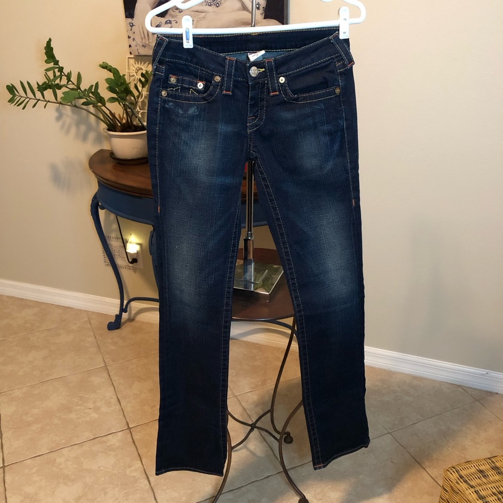 True Religion Johnny Low Rise Jeans 27